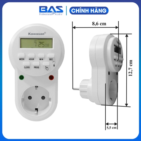 Ổ cắm hẹn giờ kỹ thuật số Kawasan SG36