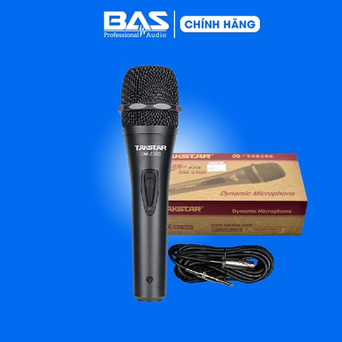 Micro Takstar DM 2300 - mic có dây hát karaoke chuyên nghiệp