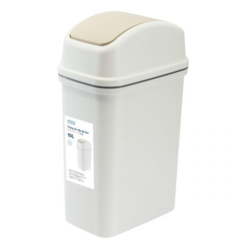 Thùng rác nắp lật Hiro 10L có lõi