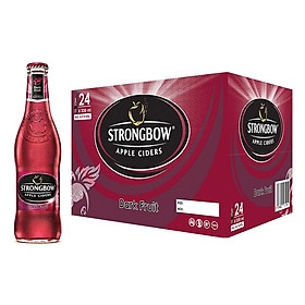 Thùng  ( Vị dâu đen)- Bia chai Strongbow 330x2B Darkfrult 1way