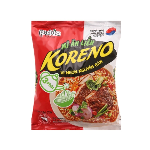 Mì ăn liền Koreno vị bò gói 75g