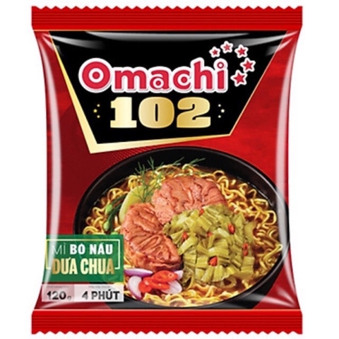 Mì bò nấu dưa chua Omachi 102 gói 120g
