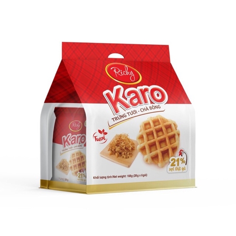 Bánh trứng Karo chà bông