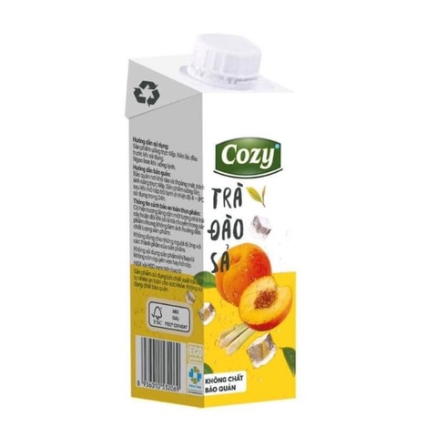 Cozy trà đào sả 225ml