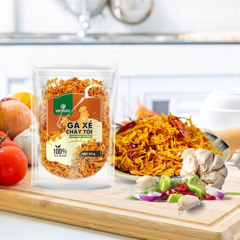 Gà xé cháy tỏi G50g