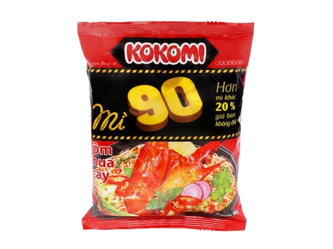 Mì nấu Kokomi 90 tôm chua cay gói 90g