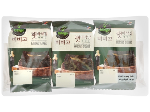 Rong Biển ăn liền Bibigo vị Truyền Thống (4gr x 3)*13