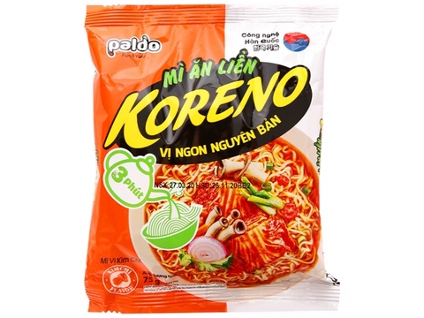 Mì ăn liền Koreno vị kim chi gói 75g