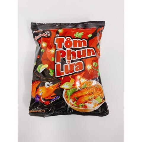 Mì omachi tôm phun lửa gói 77g