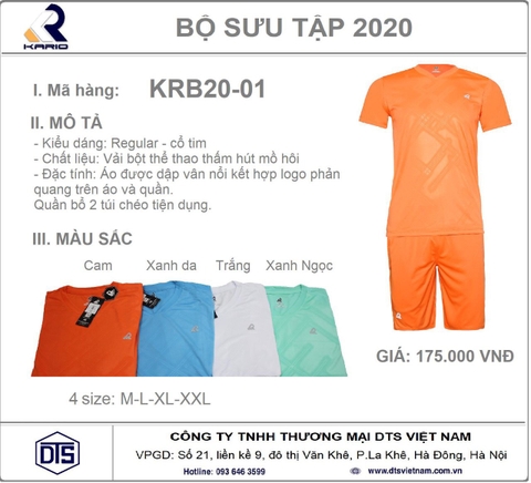 Bộ TT nam KRB20-01