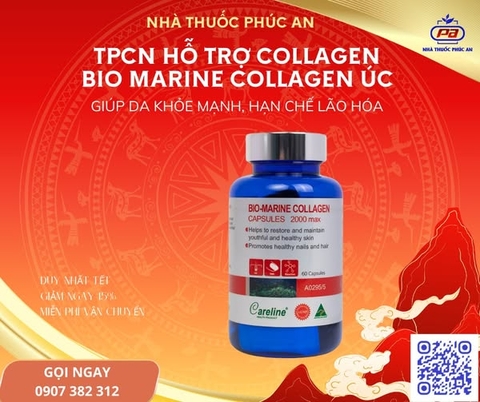 TPCN hỗ trợ collagen – Bio Marine Collagen Úc giúp da khỏe mạnh, hạn chế lão hóa