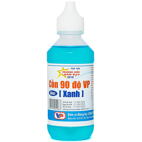 CỒN 90 ĐỘ VP ( XANH ) CHAI 60ML