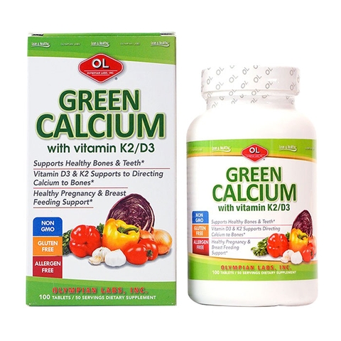 VIÊN GREEN CALCIUM H/100V - BỔ SUNG CANXI HỮU CƠ CHO CƠ THỂ
