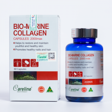 TPBVSK CARELINE BIO MARINE COLLAGEN (LỌ 60 VIÊN)-HỖ TRỢ LÀM ĐẸP DA, NGĂN NGỪA LÃO HÓA