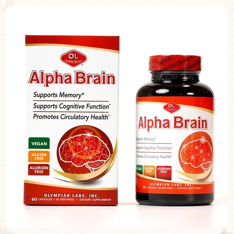 TPBVSK ALPHA BRAIN HỘP 60 VIÊN - HỖ TRỢ TUẦN HOÀN MÁU, CẢI THIỆN TRÍ NHỚ