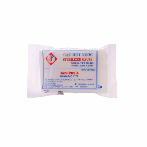 GẠC Y TẾ HẢI SƠN PHA 20CM X 20CM