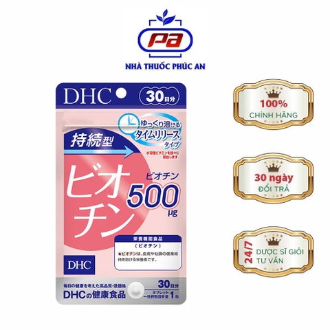 DHC SUSTAINED RELEASE BIOTIN - HỖ TRỢ BỔ SUNG BIOTIN 30 NGÀY