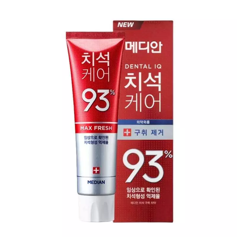 KEM ĐÁNH RĂNG MEDIAN (ĐỎ) TARTAR TOOTHPASTE BADBREATH (120G)_HÀN QUỐC