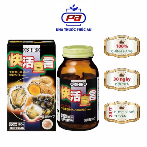 TPBVSK HÀU TƯƠI TỎI NGHỆ ORIHIRO VIVACITY 180 VIÊN