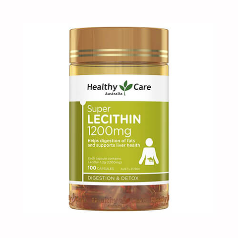 VIÊN UỐNG MẦM ĐẬU NÀNH SUPER LECITHIN 1200MG HEALTHY CARE (CHAI 100 VIÊN)