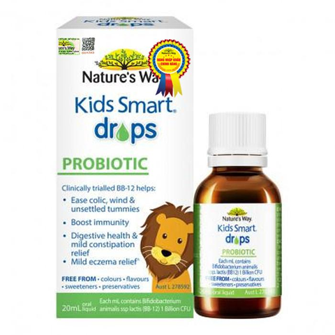 TPBVSK KIDS SMART DROP PROBIOTIC CHAI 20ML BỔ SUNG LỢI KHUẨN CHO BÉ - NATURES WAY