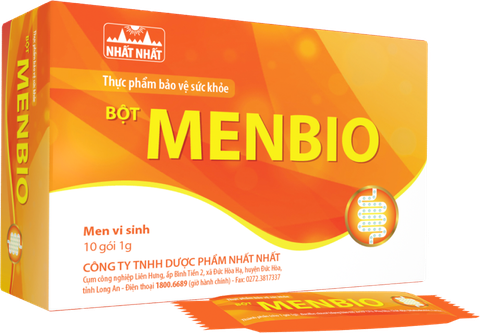 BỘT MEN VI SINH MENBIO HỘP 10 GÓI - NHẤT NHẤT