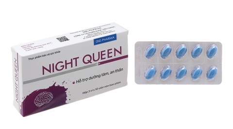 HỖ TRỢ DƯỠNG TÂM, AN THẦN NIGHT QUEEN HỘP 30 VIÊN - DHG