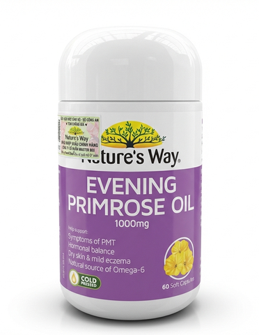 TPBVSK NATURE'S WAY EVENING PRIMROSE OIL 1000MG HỘP 60 VIÊN (TINH DẦU HOA ANH THẢO)
