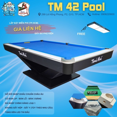 BÀN BIDA TM 42 LỖ - POOL