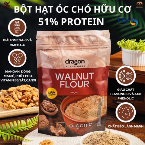 DRAGON SUPERFOODS Protein Óc chó 200g