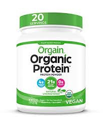Protein Orgain Đạm thực vật hữu cơ Không vị 720g