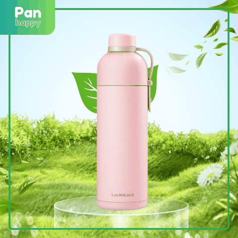 LocknLock Bình Giữ Nhiệt Belt Bottle 490ml Hồng