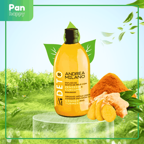 MILAN Giấm táo hữu cơ Gừng Nghệ 500ml