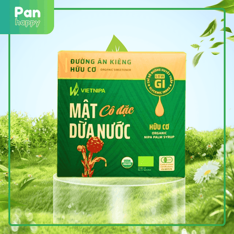 VIETNIPA Mật Dừa hữu cơ ăn kiêng - 30 gói