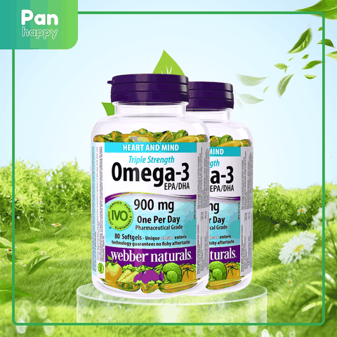 [Combo 2] Webber Naturals  Omega-3 900mg - 80V