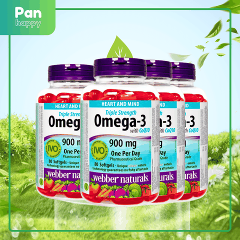 [Combo 4] Webber Naturals  Omega-3 CoQ10 - 80V