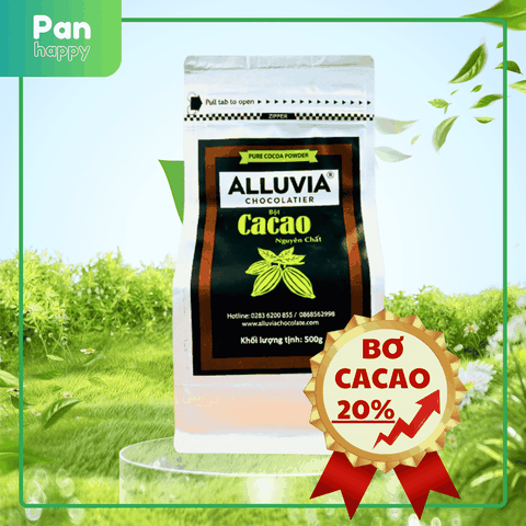 ALLUVIA Cacao Nguyên Chất Bơ 20% 500g