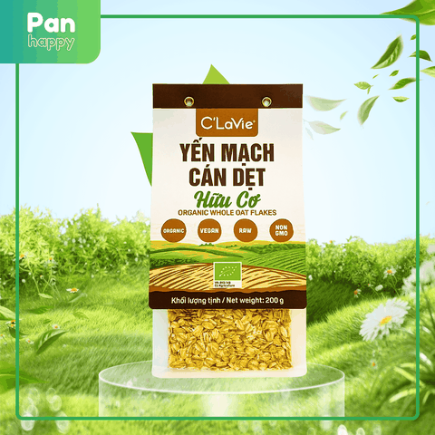 Yến mạch cán dẹt hữu cơ C'LaVie 200g