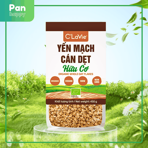 C'LaVie Yến mạch cán dẹt hữu cơ 450g