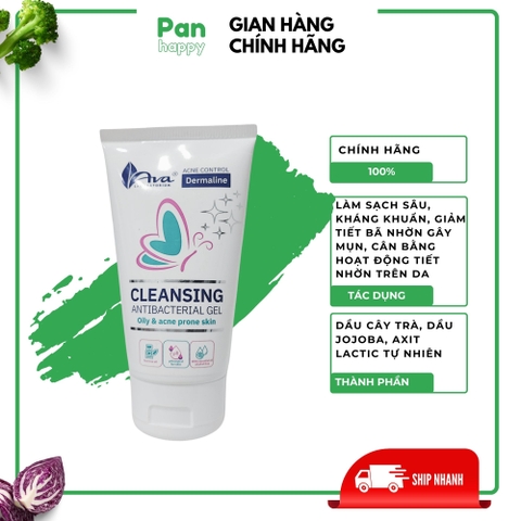 Sữa rửa mặt da dầu mụn, kháng khuẩn, giảm mụn 150ml AVA LABORATORIUM