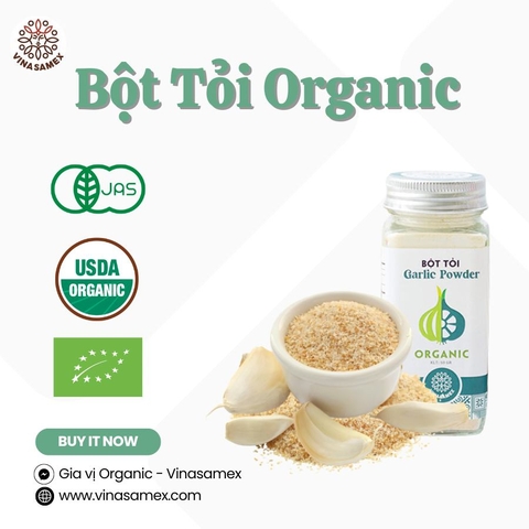 VINASAMEX Bột Tỏi Hữu Cơ 50g