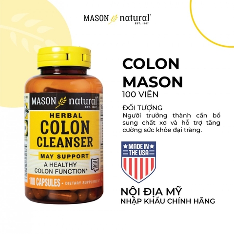 Mason Colon Herbal Cleanser 100V