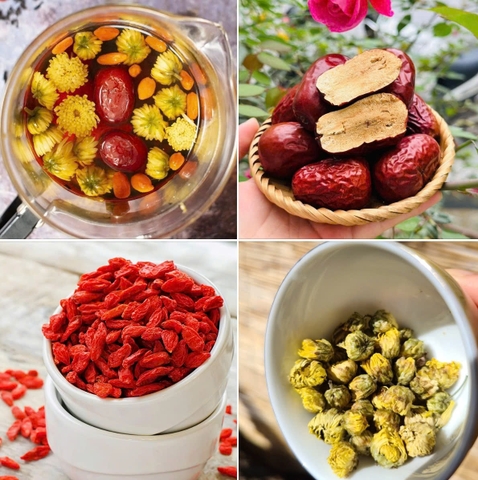 Combo Trà: Táo Đỏ, Kỷ tử, Hoa cúc