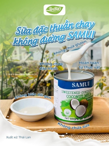 SAMUI Sữa đặc thuần chay không đường 320g