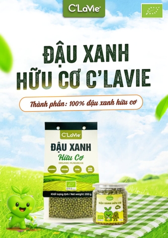 Đậu xanh hữu cơ C'LaVie 200g