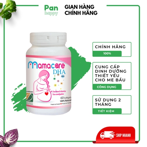 Vitamin Trọn bộ Dinh dưỡng cho Mẹ bầu - Mamacare DHA 60V