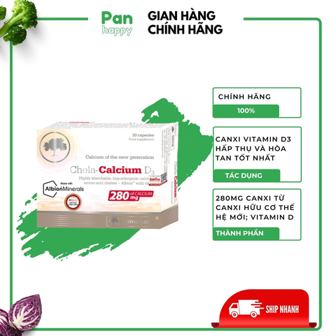 Chela Canxi D3 ion hữu cơ thế hệ mới nhất