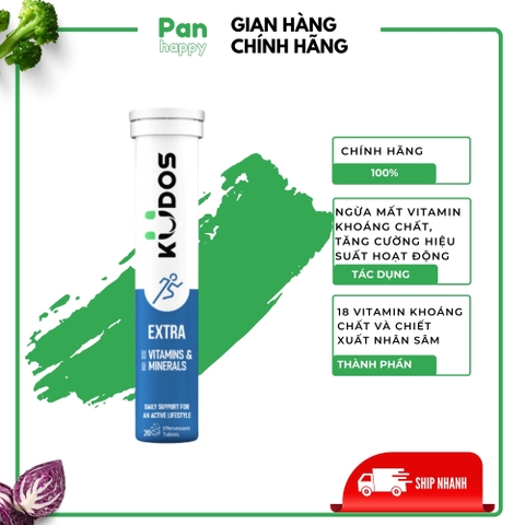 Viên sủi bổ sung khoáng, vitamin tăng cường tập luyện KUDOS