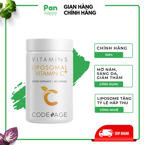 CODEAGE Vitamin C Công nghệ Liposome Mỹ 180 viên