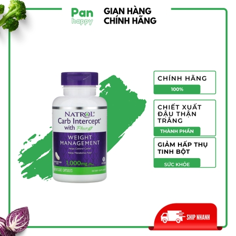 Natrol Viên Kiểm soát, giảm hấp thụ Tinh bột, hỗ trợ giảm cân 120 viên